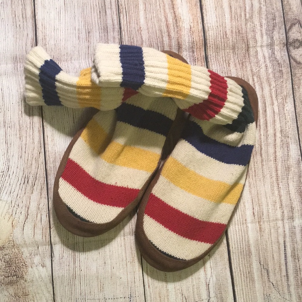 L.L. Bean suede slippers with attached Socks!